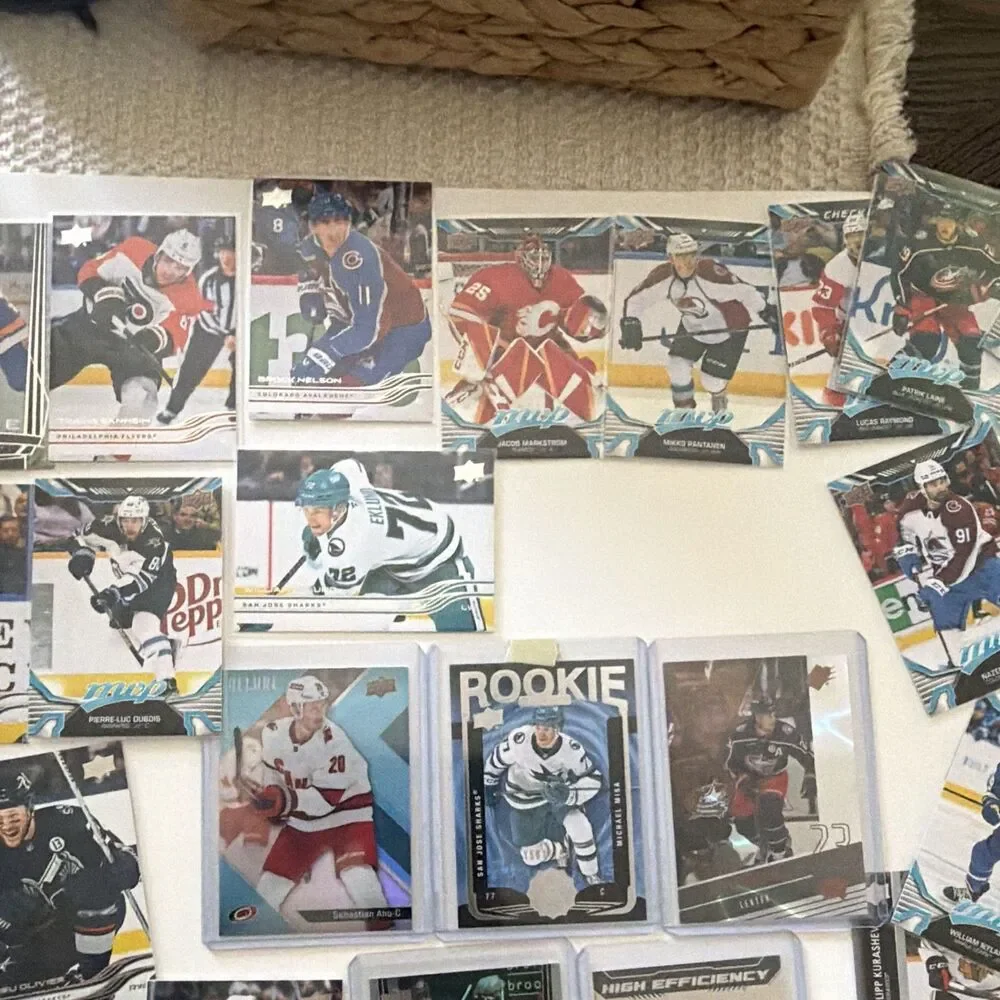 Hockey lot for sell over 70 cards, mint condition with bonus Rookie Michael Misa